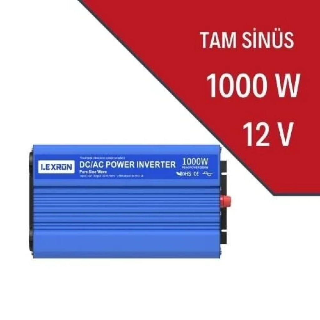 1000W-12V Tam Sinüs İnverter