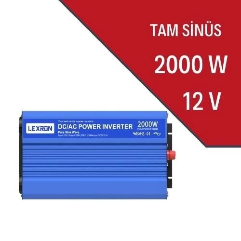 2000W-12V Tam Sinüs İnverter