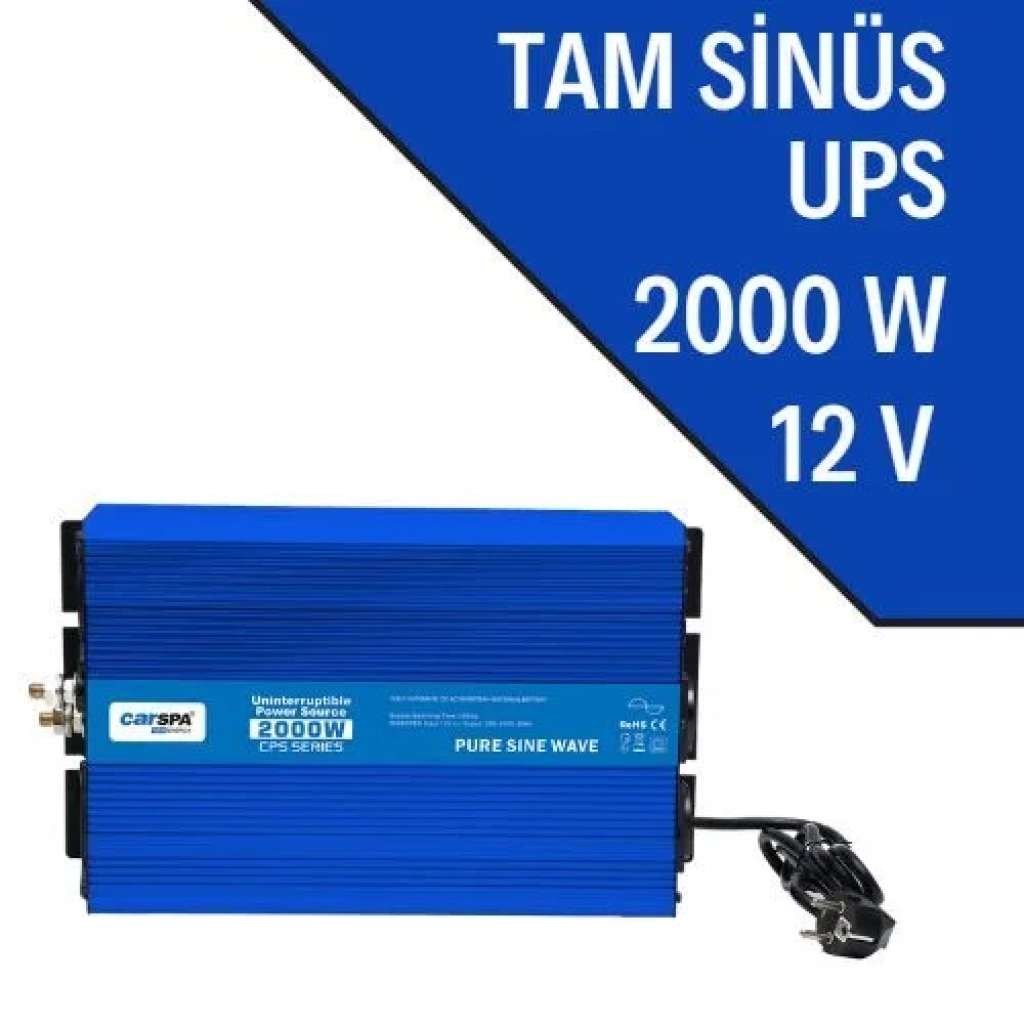 2000W-12V Tam Sinüs İnverter UPS