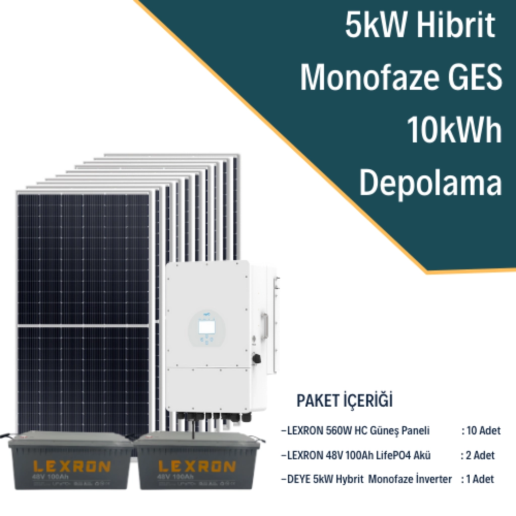 5KW Trifaze Hibrit Sistem