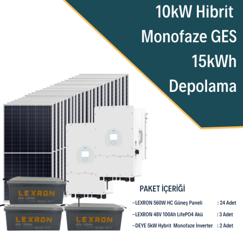 10KW Trifaze Hibrit Sistem